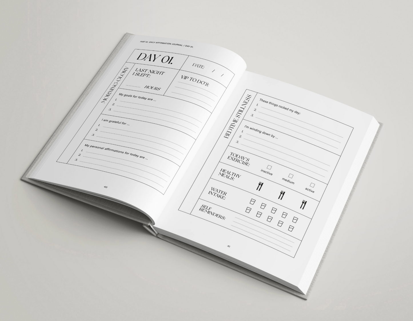 30 days affirmation journal